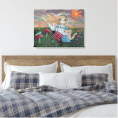 Alice im Wunderland Fantasy Fairytale Art Leinwand (Insitu (Schlafzimmer))