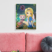 Alice im Wunderland Fantasy Fairytale Kunst, Dicht Leinwanddruck (Insitu (Wohnzimmer))