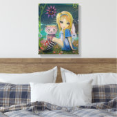 Alice im Wunderland Fantasy Fairytale Kunst, Dicht Leinwanddruck (Insitu (Schlafzimmer))