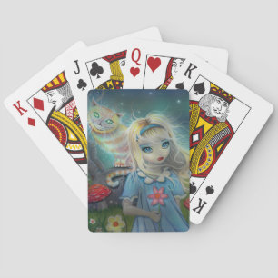 Alice im Wunderland Fantasy-Kunst Spielkarten