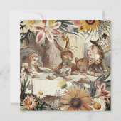 Alice im Wunderland Feiertagskarte (Rückseite)