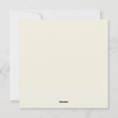 Alice im Wunderland Feiertagskarte (Rückseite)