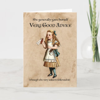 Alice im Wunderland Feiertagskarte