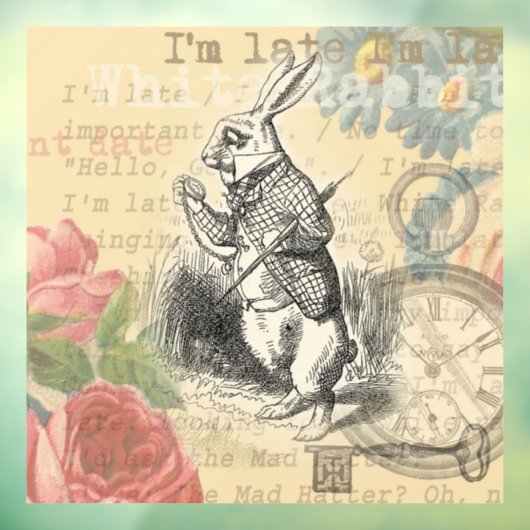 Alice im Wunderland Fensteraufkleber (Blatt 3)