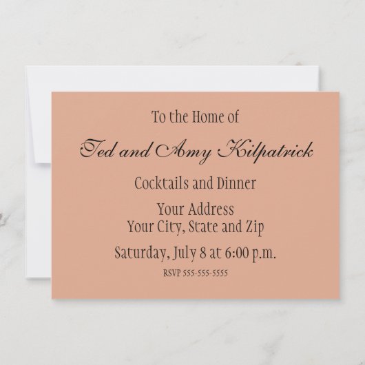 Alice im Wunderland Flamingo Classic Einladung (Rückseite)