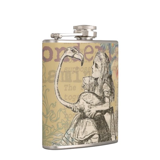 Alice im Wunderland Flamingo Classic Flachmann (Rechts)