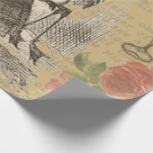 Alice im Wunderland Flamingo Classic Geschenkpapier (Ecke)