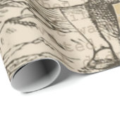 Alice im Wunderland Flamingo Classic Geschenkpapier (Rolleneckpunkt)