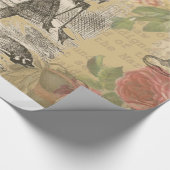 Alice im Wunderland Flamingo Classic Geschenkpapier (Ecke)