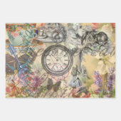 Alice im Wunderland Flamingo Classic Geschenkpapier Set (Vorderseite 2)