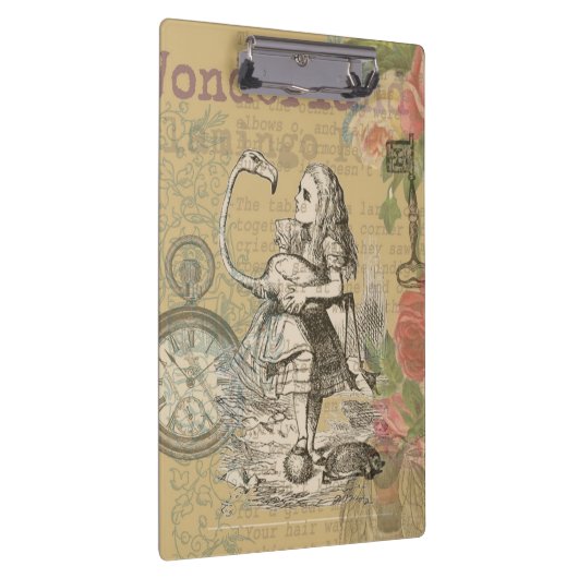 Alice im Wunderland Flamingo Classic Klemmbrett (Rechts)