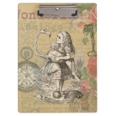 Alice im Wunderland Flamingo Classic Klemmbrett (Vorderseite)