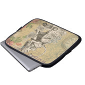 Alice im Wunderland Flamingo Classic Laptopschutzhülle (Vorne Knopf)