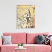 Alice im Wunderland Flamingo Classic Leinwanddruck (Insitu (Wohnzimmer))