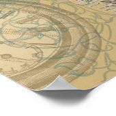 Alice im Wunderland Flamingo Classic Poster (Ecke)