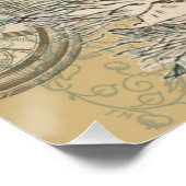 Alice im Wunderland Flamingo Classic Poster (Ecke)