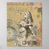 Alice im Wunderland Flamingo Classic Poster (Vorne)