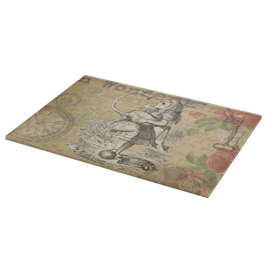Alice im Wunderland Flamingo Classic Schneidebrett (Ecke)