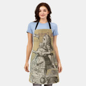 Alice im Wunderland Flamingo Classic Schürze (Getragen)