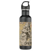 Alice im Wunderland Flamingo Classic Trinkflasche (Vorderseite)