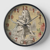 Alice im Wunderland Flamingo Classic Uhr (Vorderseite)
