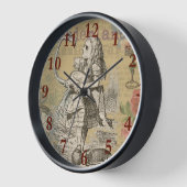 Alice im Wunderland Flamingo Classic Uhr (Winkel)