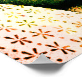 Alice im Wunderland Flamingo Croquet Watercolor Poster (Ecke)