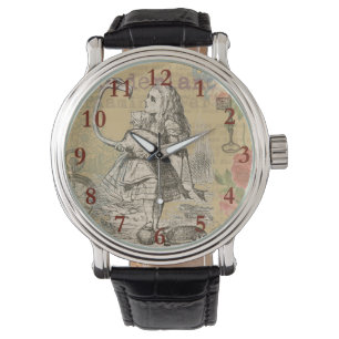 Alice im Wunderland Flamingo Klassiker Armbanduhr