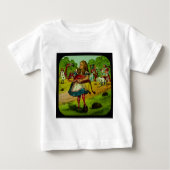 Alice im Wunderland-Flamingo-Krokett Baby T-shirt (Vorderseite)