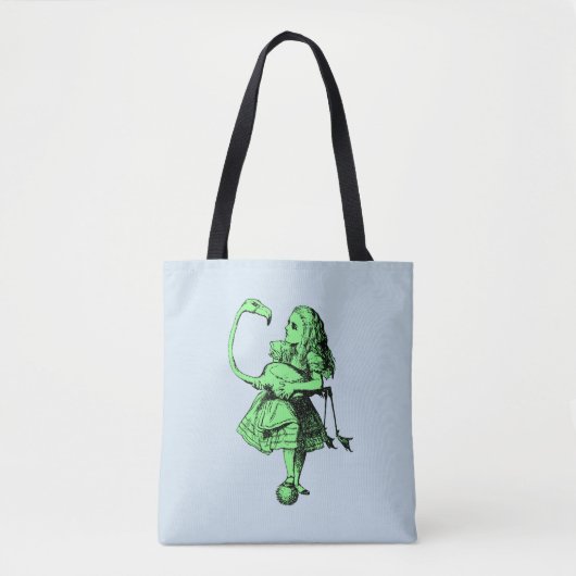 Alice im Wunderland & Flamingo Tasche (Vorderseite)