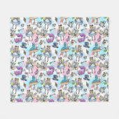 Alice im Wunderland Fleece Blanket (Vorderseite (Horizontal))