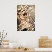 Alice im Wunderland Fliegenkartenplakat Poster (Küche)