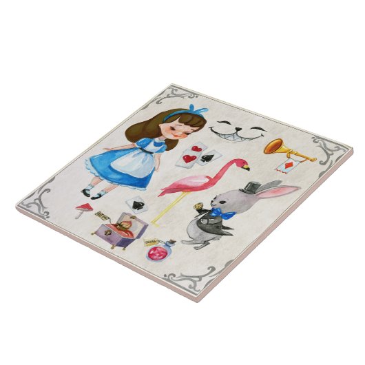 Alice im Wunderland Fliese (Seite)