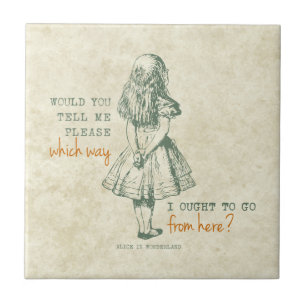 Alice im Wunderland Fliese