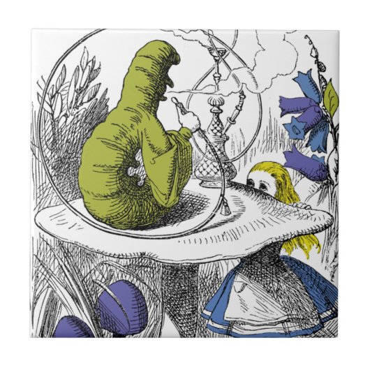 Alice im Wunderland Fliese (Vorderseite)