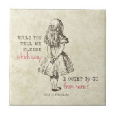 Alice im Wunderland Fliese (Vorderseite)