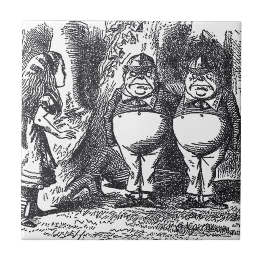 Alice im Wunderland Fliese (Vorderseite)