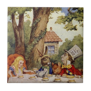 Alice im Wunderland-Fliese, das Tee-Party Fliese