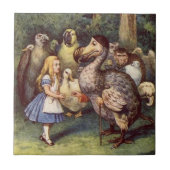 Alice im Wunderland-Fliese, der Dodo Fliese (Vorderseite)