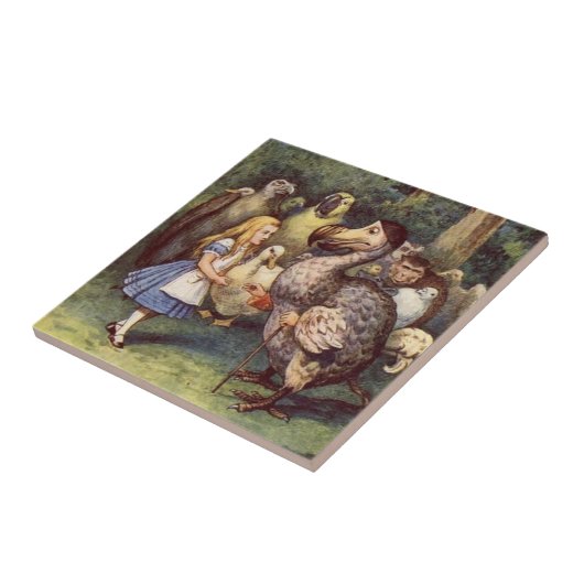Alice im Wunderland-Fliese, der Dodo Fliese (Seite)