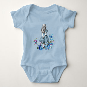 Alice im Wunderland Floral Baby Bodysuit Strampler