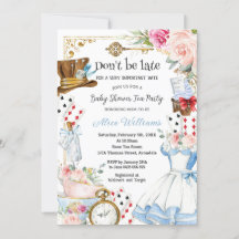 Alice im Wunderland Floral Baby Dusche Tee Party