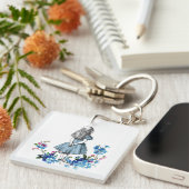 Alice im Wunderland Floral Baby Schlüsselanhänger (Vorderseite rechts)