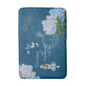Alice im Wunderland Floral Blue Bathmat Badematte (Vorderseite Vertikal)