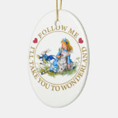 Alice im Wunderland - Follow-me Keramik Ornament (Links)