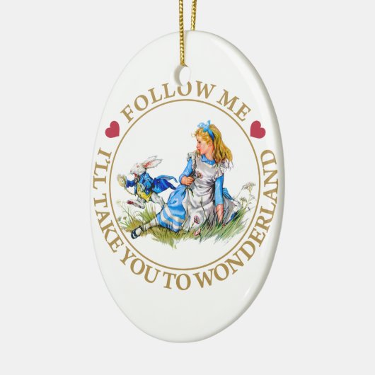 Alice im Wunderland - Follow-me Keramik Ornament (Links)