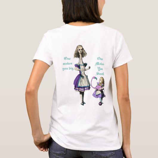 Alice im Wunderland Funny T-Shirt (Rückseite)