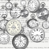 Alice im Wunderland für viktorianische Pocket Watc Aufkleber (Vorderseite)