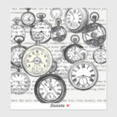 Alice im Wunderland für viktorianische Pocket Watc Aufkleber (Blatt)