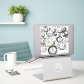 Alice im Wunderland für viktorianische Pocket Watc Aufkleber (Laptop auf Schreibtisch)